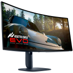 Монитор LED Alienware AW3425DW 34.2", 3440x1440, UW-QHD, 240Hz, QD-OLED AG, DP, 2xHDMI, 1xUSB-B, 1xUSB-A, 1xUSB-C, Curved, True Black