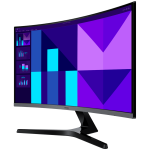 Монитор, Samsung 27D392 27" Curved VA 1920x1080 4ms 100Hz D-Sub HDMI Black, LS27D392GAUXEN Монитор, Samsung 27D392 27" Curved VA 1920x1080 4ms 100Hz D-Sub HDMI Black, LS27D392GAUXEN