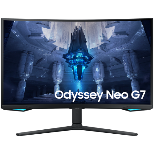 Monitor LED Samsung LS32BG750NPXEN Odyssey G75NB, 32" UHD Curved 1000R 16:9 (3840x2160) VA 165Hz, 350 cd/㎡, 1m:1, Q HDR 2000, 1ms (GTG), 178/178, FreeSync PP, 1xDP 2xHDMI, 2xUSB 3.0 , 3.5 Jack, Tilt/Pivot/Swivel/HeightAdj (120mm), VESA 100x100, 3Y Monitor LED Samsung LS32BG750NPXEN Odyssey G75NB, 32" UHD Curved 1000R 16:9 (3840x2160) VA 165Hz, 350 cd/㎡, 1m:1, Q HDR 2000, 1ms (GTG), 178/178, FreeSync PP, 1xDP 2xHDMI, 2xUSB 3.0 , 3.5 Jack, Tilt/Pivot/Swivel/HeightAdj (120mm), VESA 100x100, 3Y