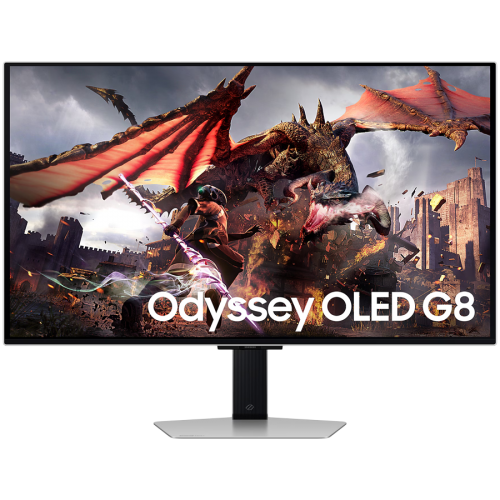 Монитор, Samsung 32DG802 32" Odyssey SMART OLED G8 , 240Hz, 0.3ms, 3840x2160, DP, 2xHDMI, USB Hub, Silver