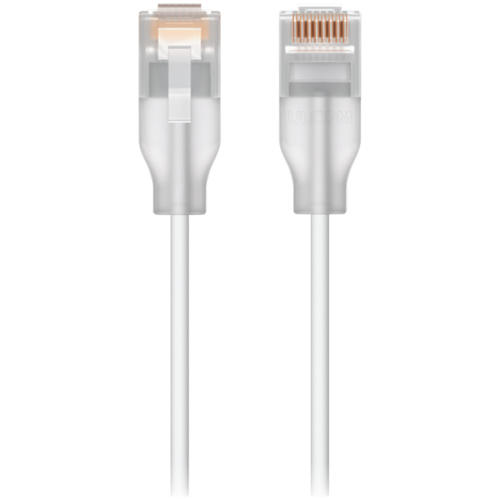Ubiquiti UACC-Cable-Patch-EL-0.15M-W UniFi Etherlighting Patch Cable, Translucent booted RJ45 for optimal Etherlighting brightness, Outer diameter 2.5 mm