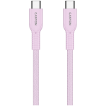 Кабел CANYON cable OnWire 60CL C-C 60W COLOR Braided 1m Pink