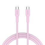 Кабел CANYON cable OnWire 60CL C-C 60W COLOR Braided 1m Pink