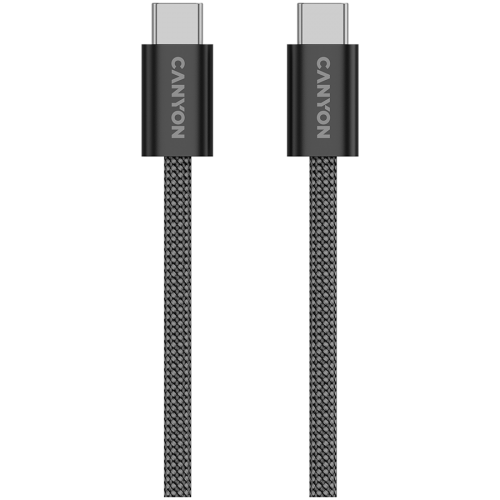 Кабел CANYON cable OnWire 60MG C-C 60W Magnet Braided 1m Black Кабел CANYON cable OnWire 60MG C-C 60W Magnet Braided 1m Black