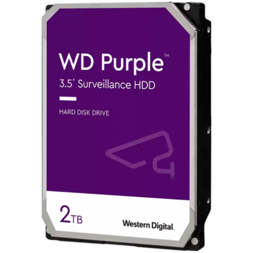 Твърд диск HDD AV WD Purple (3.5'', 2TB, 256MB, 5400 RPM, SATA 6 Gb/s) WD23PURZ