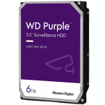 Твърд диск HDD Video Surveillance WD Purple 6TB CMR, 3.5'', 256MB, SATA 6Gbps, WD64PURZ