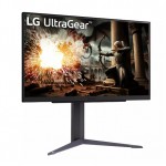 Монитор, LG 27GS75Q-B, UltraGear 27" IPS, AG, 1ms GtG, 165Hz, 1000:1, 300cd/m2, QHD 2560x1440, HDR 10, sRGB 99%, AMD FreeSync, G-SYNC Compatible, HDMI, DisplayPort, Headphone Out, Reader mode, Black Stabilizer, Tilt, Height Adjustable, Pivot, Black