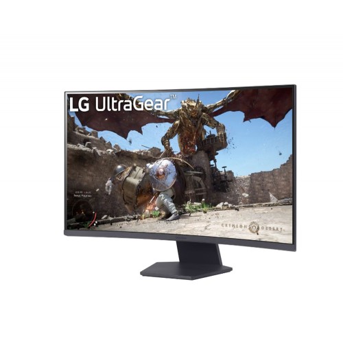 Монитор, LG 32GS60QC-B, 31.5" UltraGear Curved Gaming VA, AG, 1ms, 180Hz, 3000:1, 300cd/m2, QHD (2560x1440), AMD FreeSync, HDR 10, sRGB 99%, HDMI, DisplayPort, Tilt, Headphone out, Black Монитор, LG 32GS60QC-B, 31.5" UltraGear Curved Gaming VA, AG, 1ms, 180Hz, 3000:1, 300cd/m2, QHD (2560x1440), AMD FreeSync, HDR 10, sRGB 99%, HDMI, DisplayPort, Tilt, Headphone out, Black