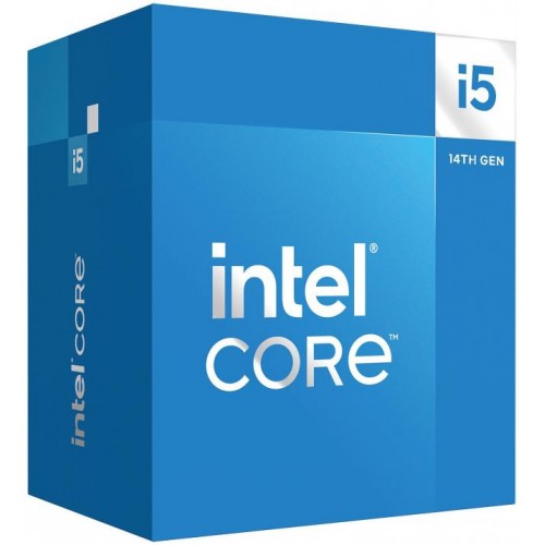 Процесор Intel Raptor Lake Core i5-14400F, 6P+4E Cores, 2.50 GHz, 20MB, LGA1700, 65W, BOX, BX8071514400F Процесор Intel Raptor Lake Core i5-14400F, 6P+4E Cores, 2.50 GHz, 20MB, LGA1700, 65W, BOX, BX8071514400F