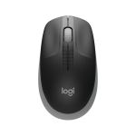 Безжична оптична мишка LOGITECH M190 Full-Size, USB, 1000 dpi, 3 бутона, Светло Сив, 910-005906