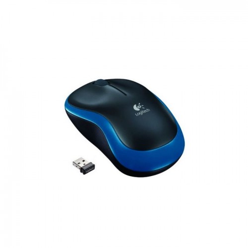 Безжична мишка LOGITECH M185 WL/NB/BLACK+BLUE