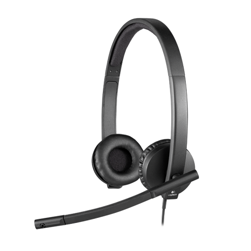 Слушалки, Logitech USB Headset H570e Stereo, In-line Controls, Echo Cancellation, Noise-cancelling, USB Слушалки, Logitech USB Headset H570e Stereo, In-line Controls, Echo Cancellation, Noise-cancelling, USB