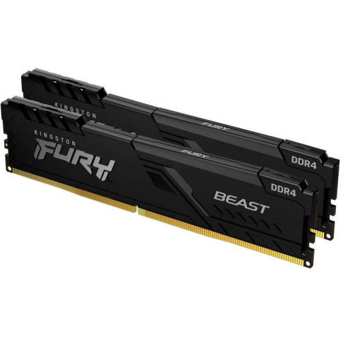 Памет 2X16GB DDR4 3200 Kingston Fury Beast (2RX8), KF432C16BB1K2/32