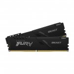 Памет Kingston FURY Beast Black 32GB(2x16GB) DDR4 3200MHz, KF432C16BBK2/32