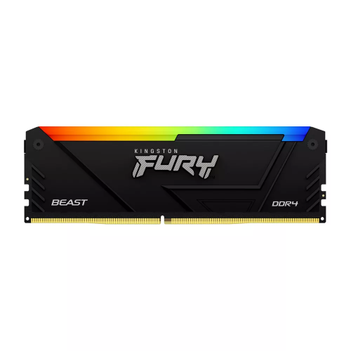 Памет Kingston FURY Beast Black RGB 32GB DDR4 3200MHz CL16, KF432C16BB2A/32