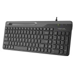 Жична клавиатура A4tech Fstyler FK25, Стойка за телефон, Кирилизирана, Черна Жична клавиатура A4tech Fstyler FK25, Стойка за телефон, Кирилизирана, Черна