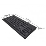 Клавиатура A4 KM-720 USB, Черна Клавиатура A4 KM-720 USB, Черна