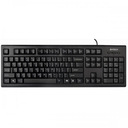 Жична клавиатура A4 KR-85 COMFORT US+BG, Черна Жична клавиатура A4 KR-85 COMFORT US+BG, Черна