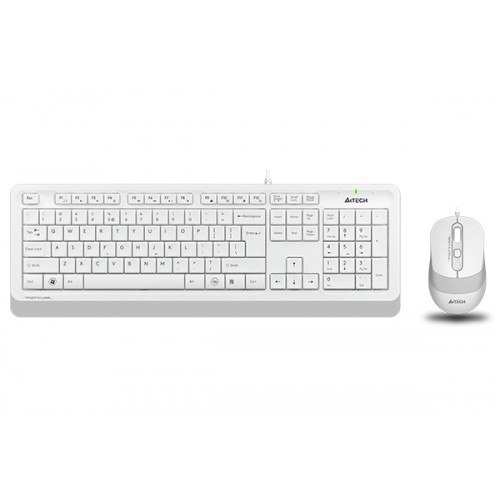 Комплект клавиатура и мишка A4TECH Fstyler F1010, Бял Комплект клавиатура и мишка A4TECH Fstyler F1010, Бял