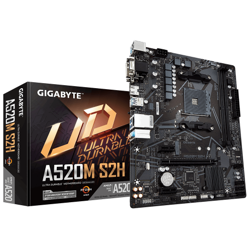 Дънна платка GIGABYTE A520M S2H / AM4