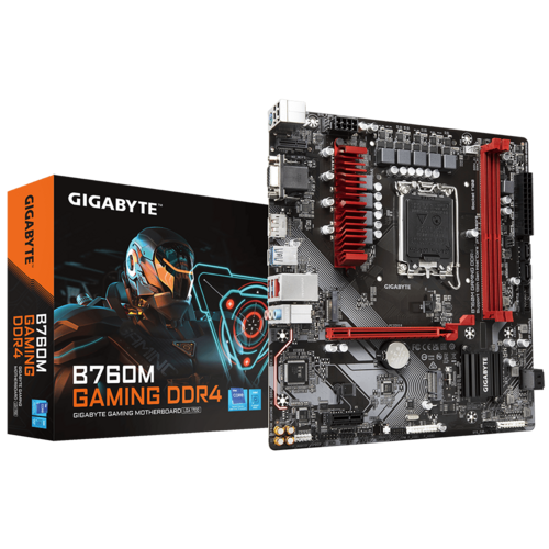 Дънна платка GIGABYTE B760M GAMING, socket 1700, mATX 2xDDR4, PCIe 4.0