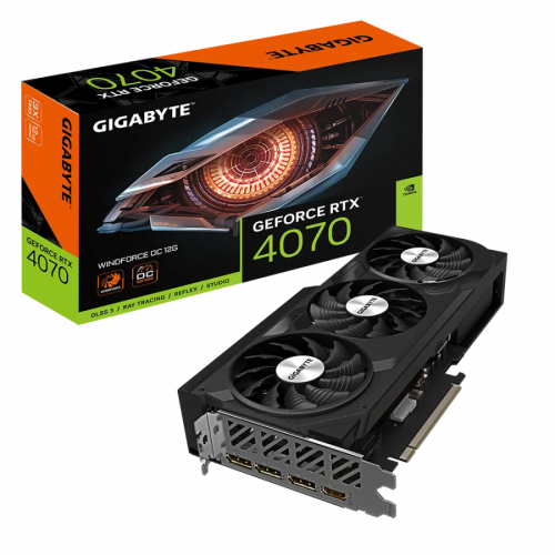 Видео карта GIGABYTE GeForce RTX 4070 WINDFORCE OC 12GB GDDR6X, GV-N4070WF3OC-12GD Видео карта GIGABYTE GeForce RTX 4070 WINDFORCE OC 12GB GDDR6X, GV-N4070WF3OC-12GD