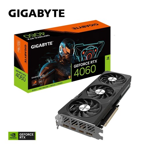 Видео карта GIGABYTE GeForce RTX 4060 GAMING OC 8GB GDDR6, GV-N4060GAMING OC-8GD