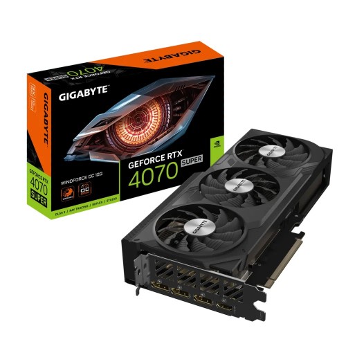 Видео карта GIGABYTE GeForce RTX 4070 SUPER WINDFORCE OC 12GB GDDR6X, GV-N407SWF3OC-12GD Видео карта GIGABYTE GeForce RTX 4070 SUPER WINDFORCE OC 12GB GDDR6X, GV-N407SWF3OC-12GD