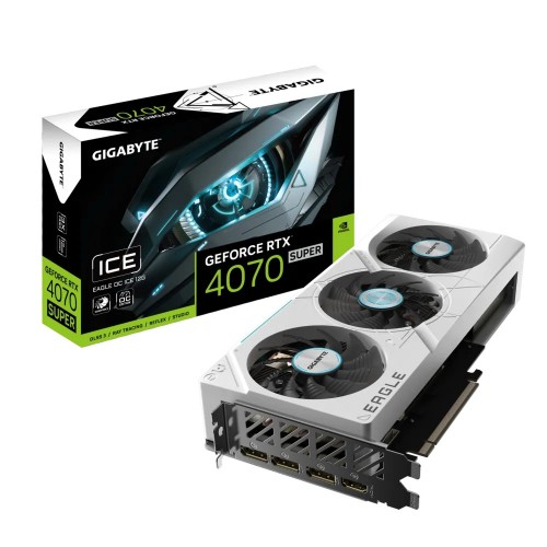 Видео карта GIGABYTE GeForce RTX 4070 SUPER EAGLE OC ICE 12GB GDDR6X, GV-N407SEAGLEOC ICE-12GD Видео карта GIGABYTE GeForce RTX 4070 SUPER EAGLE OC ICE 12GB GDDR6X, GV-N407SEAGLEOC ICE-12GD