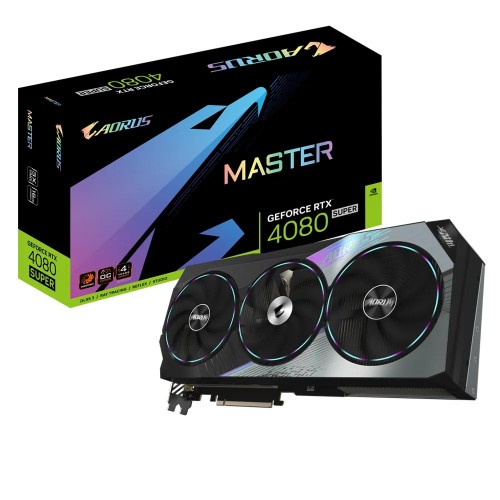 Видео Карта GIGABYTE AORUS GeForce RTX 4080 SUPER Master 16G, GV-N408SAORUS M-16GD Видео Карта GIGABYTE AORUS GeForce RTX 4080 SUPER Master 16G, GV-N408SAORUS M-16GD