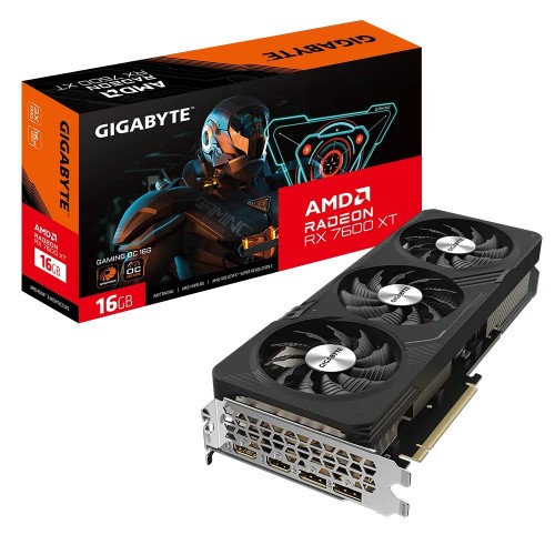 Видео Карта GIGABYTE Radeon RX 7600 XT Gaming OC 16G, GV-R76XTGAMING OC-16GD Видео Карта GIGABYTE Radeon RX 7600 XT Gaming OC 16G, GV-R76XTGAMING OC-16GD