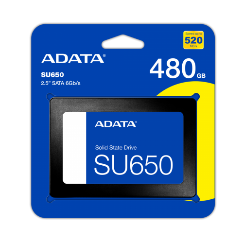 Твърд диск ADATA SSD SU650 480GB 3D NAND Твърд диск ADATA SSD SU650 480GB 3D NAND