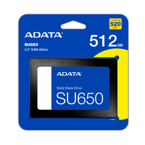 Твърд диск, ADATA SU650 512GB, ASU650SS-512GT-R Твърд диск, ADATA SU650 512GB, ASU650SS-512GT-R