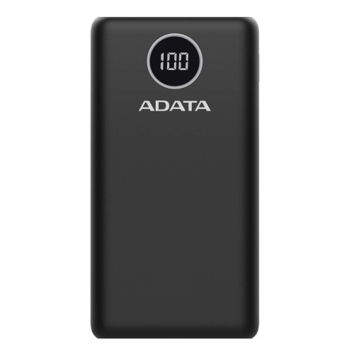 Външна батерия ADATA P20000 QUICK CHARGE POWER BANK 20000MAh USB TYPE-C, AP20000QCD-DGT-CBK, Черна Външна батерия ADATA P20000 QUICK CHARGE POWER BANK 20000MAh USB TYPE-C, AP20000QCD-DGT-CBK, Черна