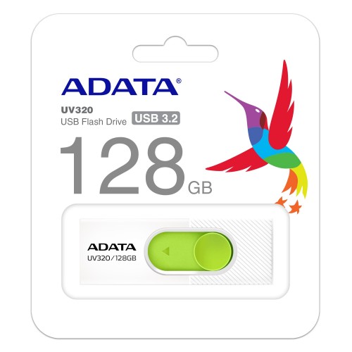 Флаш памет 128GB USB UV320 ADATA WHITE, AUV320-128G-RWHGN Флаш памет 128GB USB UV320 ADATA WHITE, AUV320-128G-RWHGN