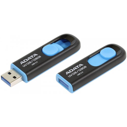 Памет, ADATA UV128 128GB USB 3.2 Black, AUV128-128G-RBE Памет, ADATA UV128 128GB USB 3.2 Black, AUV128-128G-RBE