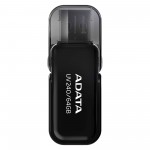 Памет, ADATA UV240 64GB USB 2.0 Black, AUV240-64G-RBK
