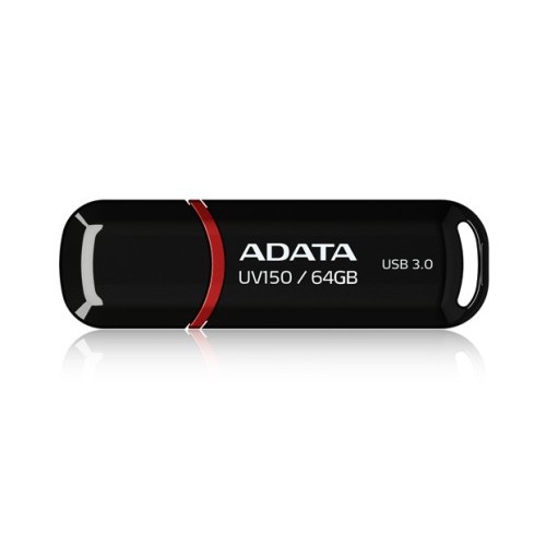 Памет, Adata 64GB UV150 USB 3.2 Gen1-Flash Drive Black, AUV150-64G-RBK Памет, Adata 64GB UV150 USB 3.2 Gen1-Flash Drive Black, AUV150-64G-RBK