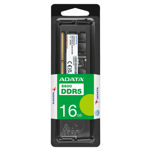 Памет, ADATA 16GB DDR5 5600 MHz SO-DIMM, AD5S560016G-S Памет, ADATA 16GB DDR5 5600 MHz SO-DIMM, AD5S560016G-S