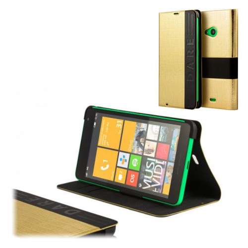 FLIP COVER LUMIA 535 GOLD SKIN FLIP COVER LUMIA 535 GOLD SKIN