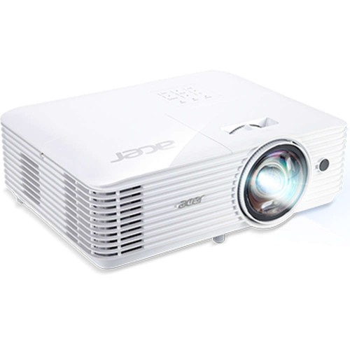 Мултимедиен проектор, Acer Projector S1386WH, DLP, Short Throw, WXGA (1280x800), 3600 ANSI Lumens, 20000:1, 3D, HDMI, VGA, RCA, Audio in, Audio out, VGA out, DC Out (5V/1A, USB-A), Speaker 16W, Bluelight Shield, 3.1kg, White, MR.JQU11.001