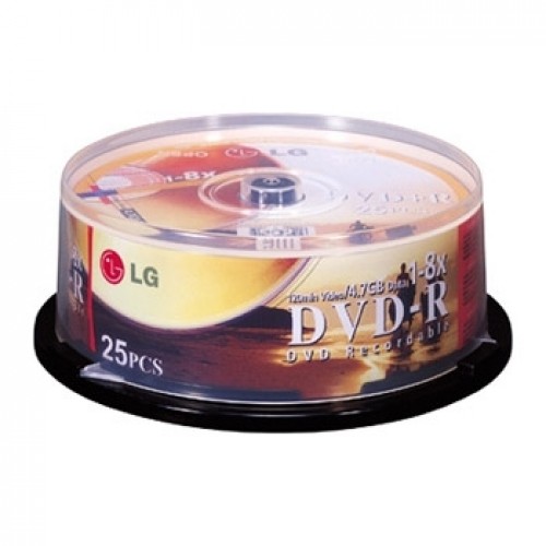 25PCS LG DVD+R/8X/CAKE BOX 25PCS LG DVD+R/8X/CAKE BOX