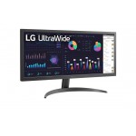 Монитор, LG 26WQ500-B, 25.7" UltraWide AG, IPS Panel, 1ms MBR, 5ms, CR 1000:1, 250 cd/m2, 21:9, 2560x1080, HDR 10, sRGB over 99% , AMD FreeSync, 75Hz, HDMI, Tilt, Headphone Out, Черен Монитор, LG 26WQ500-B, 25.7" UltraWide AG, IPS Panel, 1ms MBR, 5ms, CR 1000:1, 250 cd/m2, 21:9, 2560x1080, HDR 10, sRGB over 99% , AMD FreeSync, 75Hz, HDMI, Tilt, Headphone Out, Черен