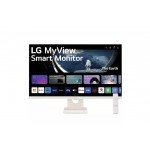 Монитор, LG 27SR50F-W, 27" IPS Smart webOS23, Anti-Glare, 5ms, 1000:1, 250cd/m, FHD 1920x1080, HDR 10, HDMI, USB, Wi-Fi B/in, Reader Mode, Speakers 5W x 2, Tilt, Black