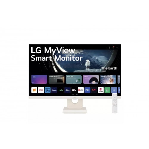 Монитор, LG 27SR50F-W, 27" IPS Smart webOS23, Anti-Glare, 5ms, 1000:1, 250cd/m, FHD 1920x1080, HDR 10, HDMI, USB, Wi-Fi B/in, Reader Mode, Speakers 5W x 2, Tilt, Black Монитор, LG 27SR50F-W, 27" IPS Smart webOS23, Anti-Glare, 5ms, 1000:1, 250cd/m, FHD 1920x1080, HDR 10, HDMI, USB, Wi-Fi B/in, Reader Mode, Speakers 5W x 2, Tilt, Black