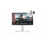 Монитор, LG 27UP650K-W, 27" UHD 4K IPS AG, DCI-P3 95%, UltraFine, 5ms, 1200:1, Mega DFC, 400 cd/m2, 3840x2160, HDR 10, VESA Display HDR 400, HDMI, DisplayPort, Headphone out, Height Adjustable,Pivot Tilt