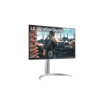 Монитор, LG 27UP650K-W, 27" UHD 4K IPS AG, DCI-P3 95%, UltraFine, 5ms, 1200:1, Mega DFC, 400 cd/m2, 3840x2160, HDR 10, VESA Display HDR 400, HDMI, DisplayPort, Headphone out, Height Adjustable,Pivot Tilt
