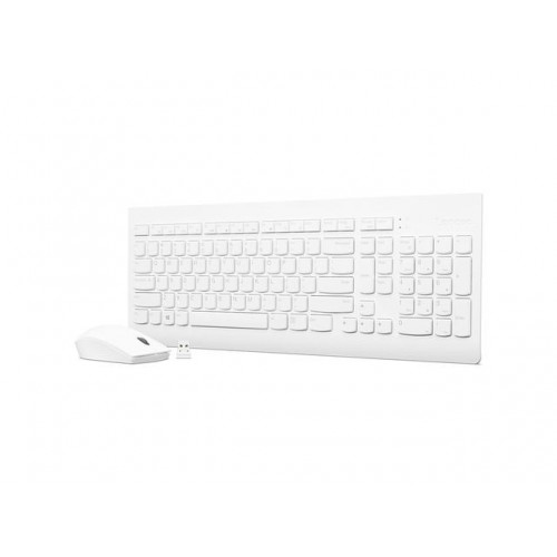 Комплект безжична клавиатура и мишка LENOVO DESKTOP 510 , Бяла, GX30W75336 Комплект безжична клавиатура и мишка LENOVO DESKTOP 510 , Бяла, GX30W75336