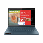 Лаптоп LENOVO Yoga 7 2-in-1 AMD Ryzen AI 5 340 14inch WUXGA OLED 400N Touch HDR 24GB DDR5 1TB PCIe W11H Tidal Teal, 83JR000YBM