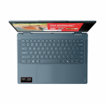 Лаптоп LENOVO Yoga 7 2-in-1 AMD Ryzen AI 5 340 14inch WUXGA OLED 400N Touch HDR 24GB DDR5 1TB PCIe W11H Tidal Teal, 83JR000YBM